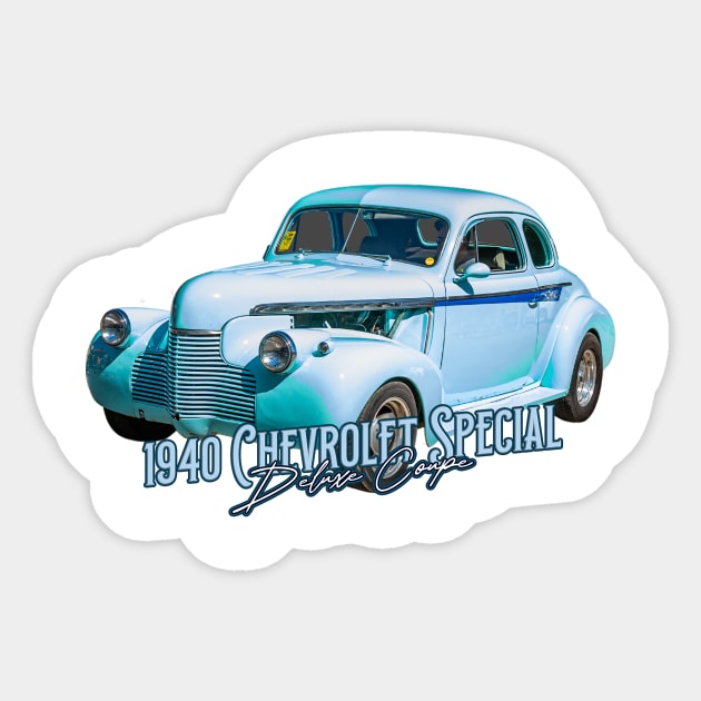 1940 Chevrolet Special Deluxe Coupe Sticker by Gestalt Imagery